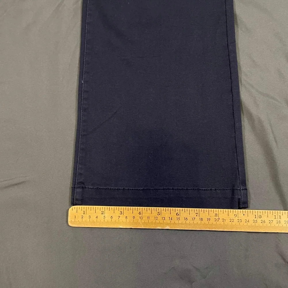 Aeropostale Classic Navy Blue Chino Pants Womens Size 12 Short Straight Leg - Picture 7 of 7